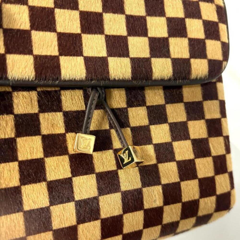 LOUIS VUITTON Authentic Brown Damier Leather Shoulder Bag - Picture 11 of 12